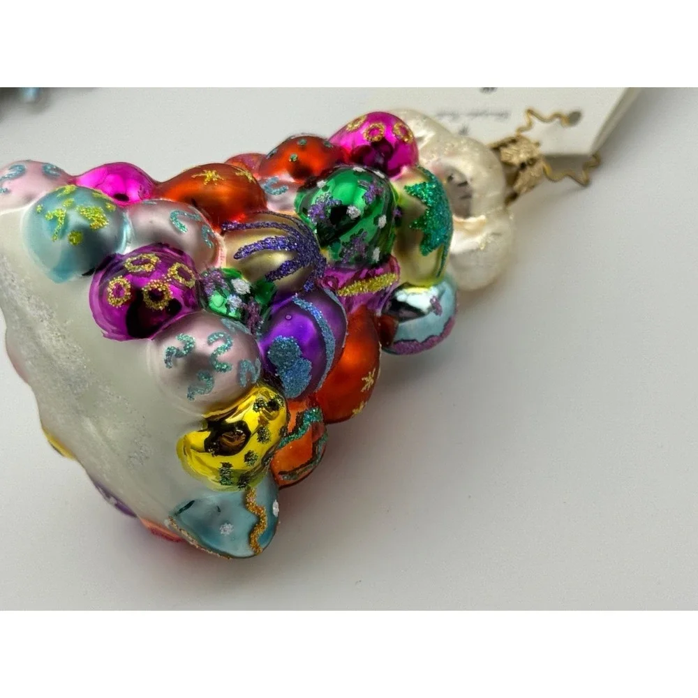 Christopher Radko High Roller Ornament Easter Bunny Rabbit Eggs‎ Little Gem
